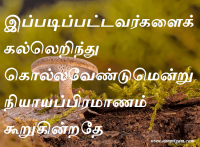 இப்படிப்பட்டவர்களைக் கல்லெறிந்து கொல்லவேண்டுமென்று நியாயப்பிரமாணம் கூறுகின்றதே