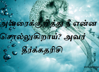 அவரைக்குறித்து நீ என்ன சொல்லுகிறாய் அவர் தீர்க்கதரிசி