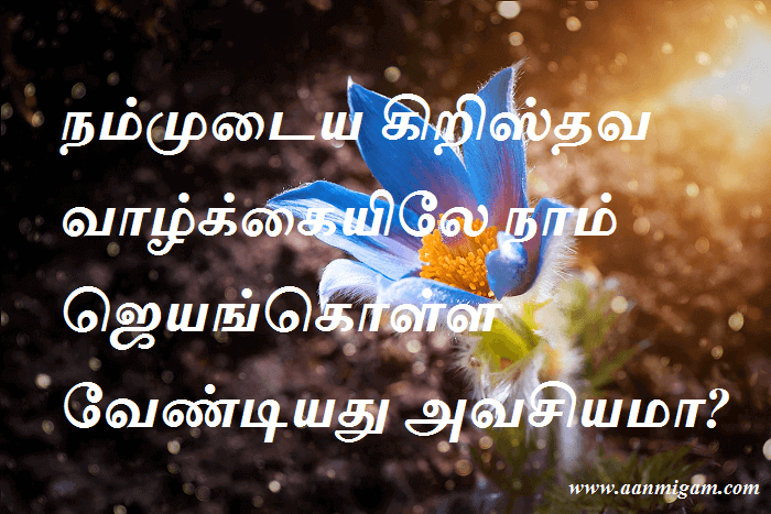 நம்முடைய கிறிஸ்தவ வாழ்க்கையிலே நாம் ஜெயங் கொள்ள வேண்டியது அவசியமா