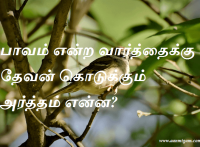 பாவம் என்ற வார்த்தைக்கு தேவன் கொடுக்கும் அர்த்தம் என்ன