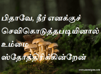பிதாவே, நீர் எனக்குச் செவிகொடுத்தபடியினால் உம்மை ஸ்தோத்திரிக்கின்றேன்