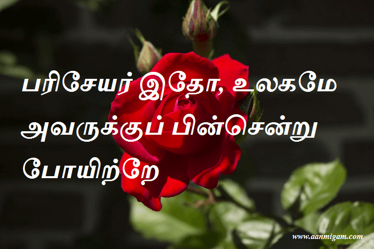 பரிசேயர் இதோ, உலகமே அவருக்குப் பின்சென்று போயிற்றே