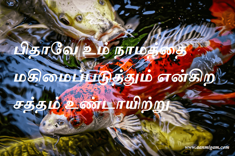 பிதாவே உம் நாமத்தை மகிமைப்படுத்தும் என்கிற சத்தம் உண்டாயிற்று