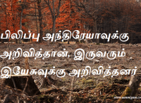 பிலிப்பு அந்திரேயாவுக்கு அறிவித்தான், இருவரும் இயேசுவுக்கு அறிவித்தனர்