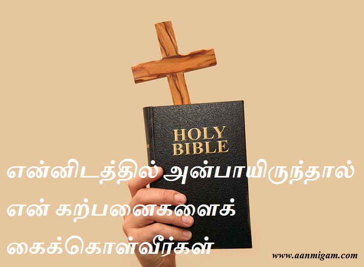 என்னிடத்தில் அன்பாயிருந்தால் என் கற்பனைகளைக் கைக்கொள்வீர்கள்