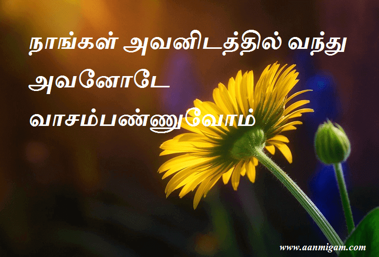 நாங்கள் அவனிடத்தில் வந்து அவனோடே வாசம்பண்ணுவோம்