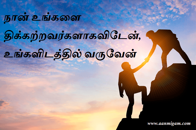நான் உங்களை திக்கற்றவர்களாகவிடேன், உங்களிடத்தில் வருவேன்