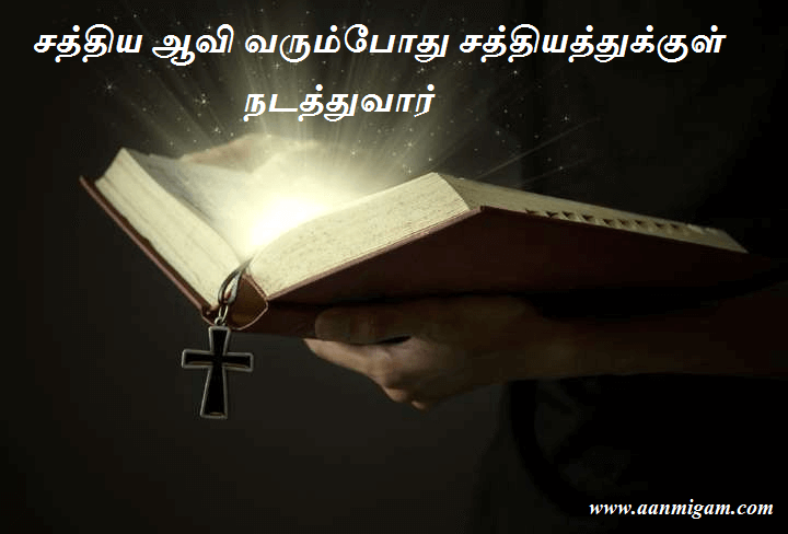 சத்திய ஆவி வரும்போது சத்தியத்துக்குள் நடத்துவார்