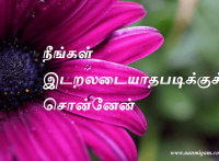 நீங்கள் இடறலடையாதபடிக்குச் சொன்னேன்