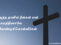 அந்த நாளில் நீங்கள் என் நாமத்தினாலே வேண்டிக்கொள்வீர்கள்