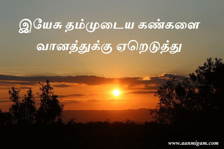 இயேசு தம்முடைய கண்களை வானத்துக்கு ஏறெடுத்து