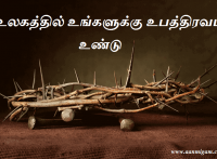 உலகத்தில் உங்களுக்கு உபத்திரவம் உண்டு