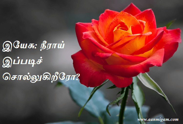 இயேசு நீராய் இப்படிச் சொல்லுகிறீரோ