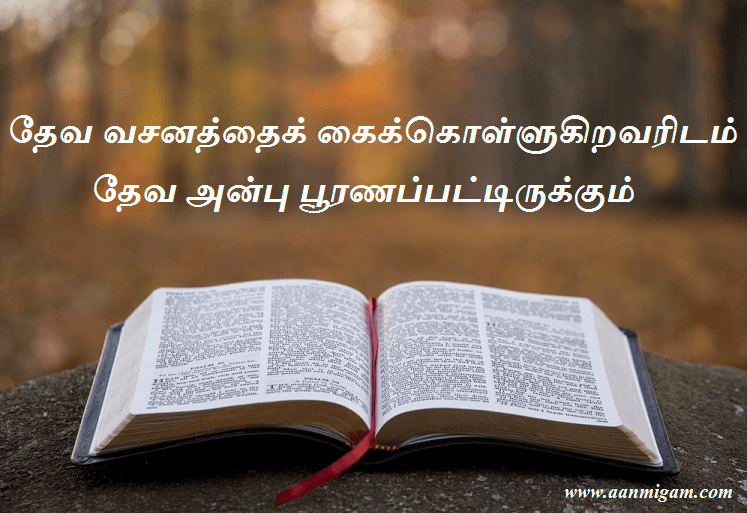 தேவ வசனத்தைக் கைக்கொள்ளுகிறவரிடம் தேவ அன்பு பூரணப்பட்டிருக்கும்.