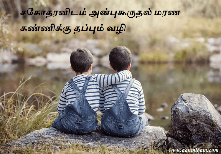 சகோதரனிடம் அன்புகூருதல் மரண கண்ணிக்கு தப்பும் வழி