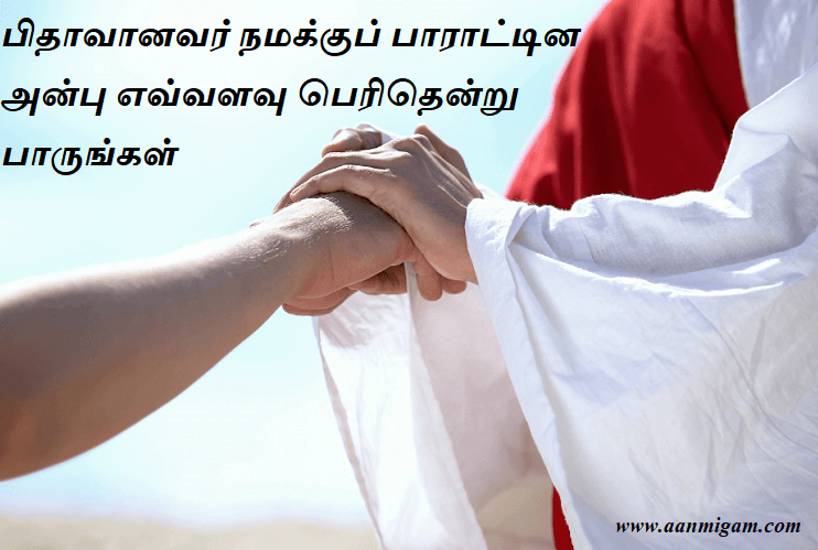 பிதாவானவர் நமக்குப் பாராட்டின அன்பு எவ்வளவு பெரிதென்று பாருங்கள்