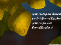 அன்புகூர்ந்தால் தேவன் நம்மில் நிலைத்திருப்பார், அன்பும் நம்மில் நிலைத்திருக்கும்