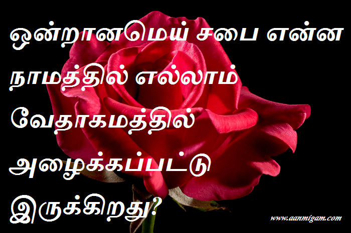 ஒன்றானமெய் சபை என்ன நாமத்தில் எல்லாம் வேதாகமத்தில் அழைக்கப்பட்டு இருக்கிறது