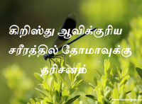 கிறிஸ்து ஆவிக்குரிய சரீரத்தில் தோமாவுக்கு தரிசனம்